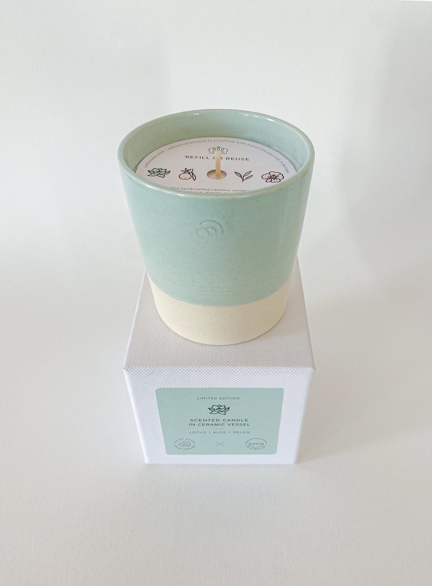 Lotus Melon Aloe- Smooth Green Vessel
