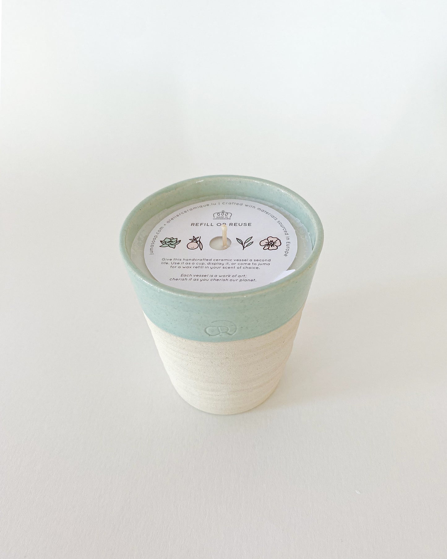 Green Tea - Textured Green Vessel