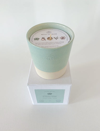 Lotus Melon Aloe- Smooth Green Vessel