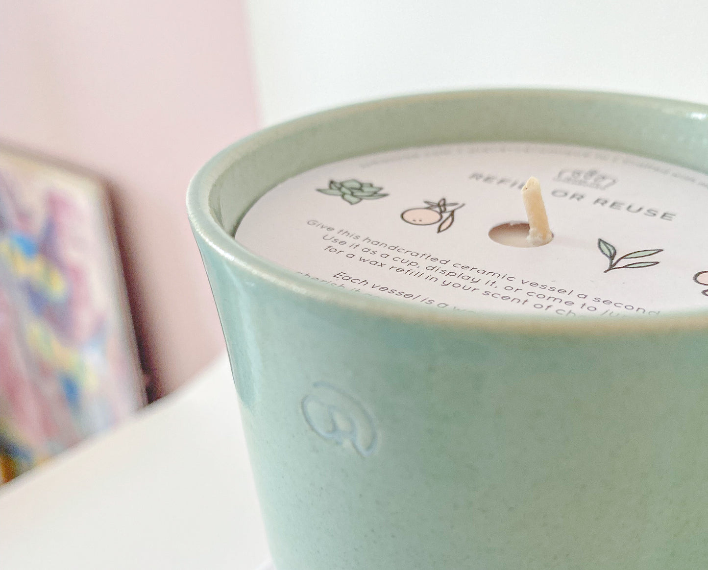Lotus Melon Aloe- Smooth Green Vessel