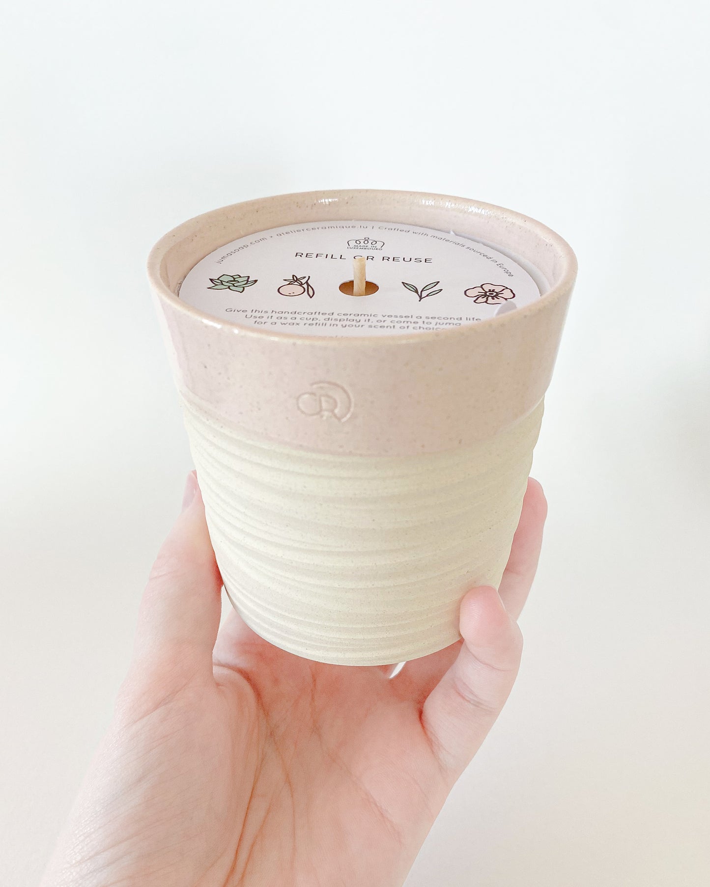 Orange Blossom - Textured Pink Vessel