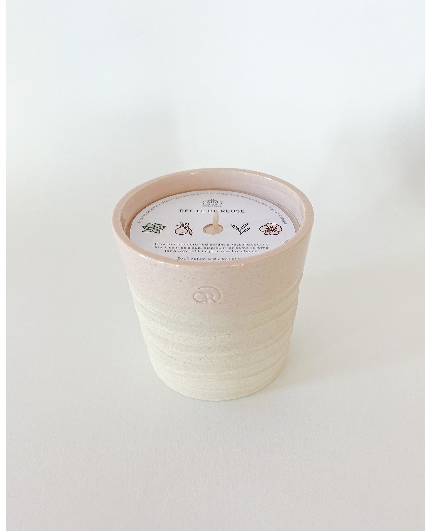 Orange Blossom - Textured Pink Vessel