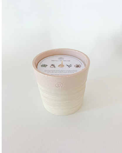 Orange Blossom - Textured Pink Vessel